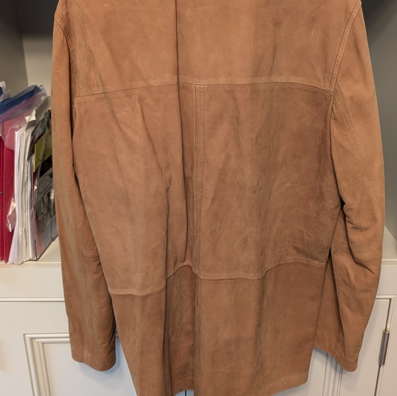 NWOT's Zegna Sport men's suede XXL light weight, gorgeous  suede and stitching - Picture 11 of 13